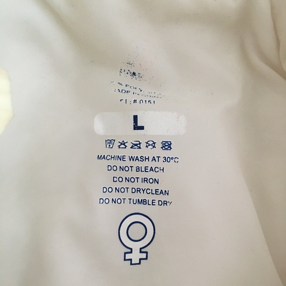 White long K-Way parka - Picture 5 of 6